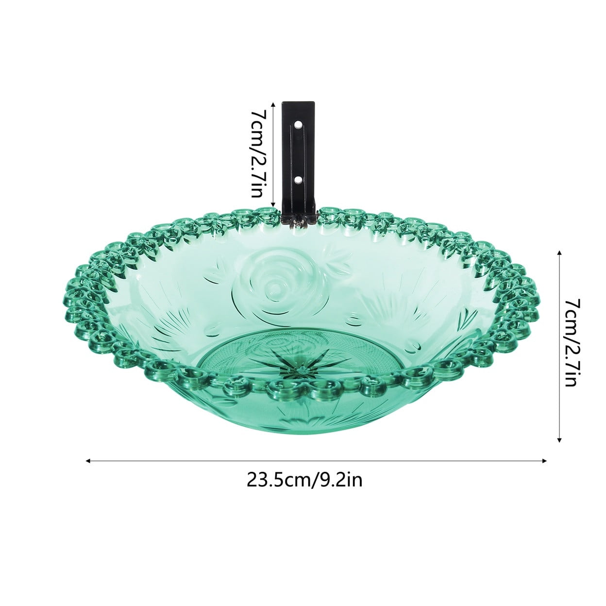 JilgTeok 5 Packs Bird Feeder Hanging Bird Bath Tray Water Bowl Outdoor Plastic Hummingbird Feeder Shower Bird Basin for Outdoors Garden Patio Decoration