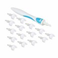 thumbnail image 4 of Manual Rotation with 16 Reusable Silicone Screw Heads - 360° No-Dead-Angle Ear Wax Remover, Ergonomic Anti-Slip Handle, Soft Silica Gel Material for Safe Comfortable Ear Cleaning (Blue &, 4 of 6