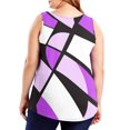thumbnail image 5 of WRKEKC Summer Tank Tops for Women Print Crew Neck Plus Size Sleeveless Casual Tank Loose Fit Lightweight Daily Top, 5 of 7