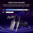 thumbnail image 2 of Adaptador Bluetooth para coche UGREEN Aux a Bluetooth 6.0 con LDAC, 2 of 8