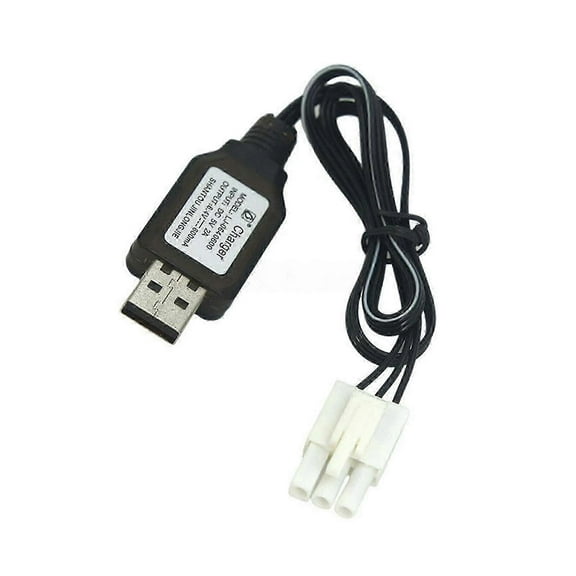 600mah 6.4v USB charger cable El4.5-3p plug P-to-r compatible with rc car truck speedboat Js