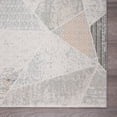 thumbnail image 3 of LR Home Martha Elryn Gray/Cream Contemporary Geometric Polyester Area Rug, 5'3" x 7'3", 3 of 6