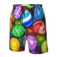 thumbnail image 4 of Logiee Colorful Easter Eggs1 Print Mens Swim Trunks Quick Dry Board Shorts,Breathable Hawaii Beach Shorts Swimwear Bathing Suits-X-Large, 4 of 6