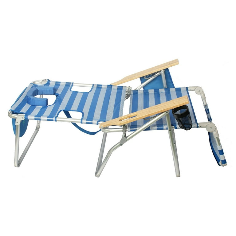 Ostrich ladies blue aluminum folding beach chair sale