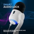 thumbnail image 5 of Micrófono dinámico para juegos Logitech G Yeti GX RGB, micrófono para podcast con LIGHTSYNC, Blue VO!CE, control G HUB, conexión USB (blanco), 5 of 5