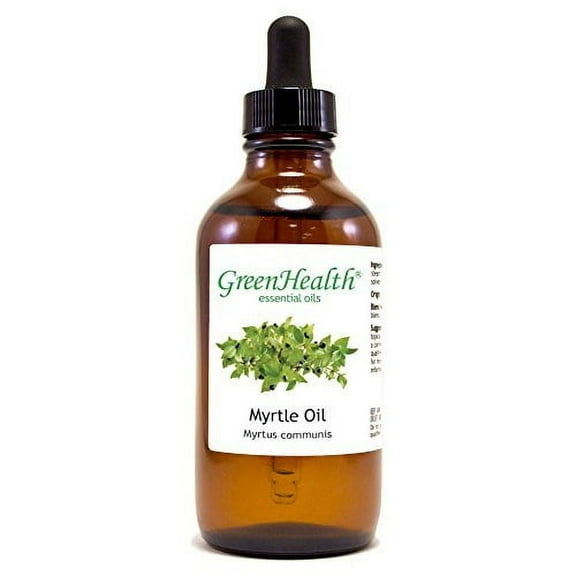 Myrtle Essential Oil 4 fl oz 118 ml Glass Bottle w/ Glass Dropper 100 Pure GreenHealth