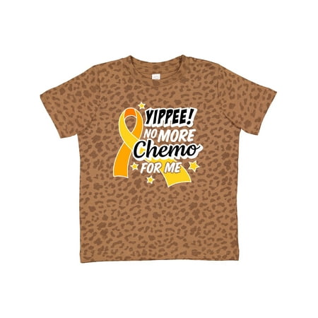 

Inktastic Chilhood Cancer Awareness Yippee No More Chemo for Me Gift Toddler Boy or Toddler Girl T-Shirt