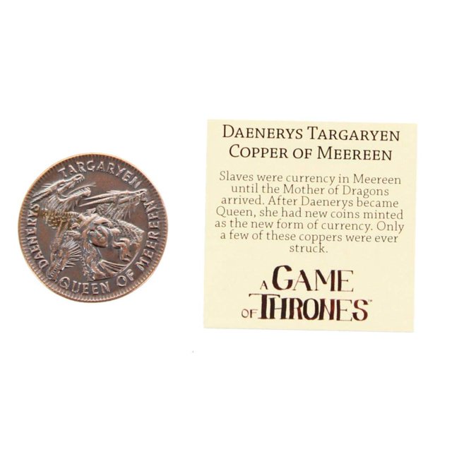 Réplica de moneda Game of Thrones Daenerys Targaryen Queen