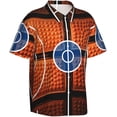 thumbnail image 2 of Men's Funky Hawaiian Shirt Short Sleeve Button Down Shirts Beach Party Holiday, 2 of 8