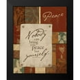 thumbnail image 2 of Grey, Jace 12x14 Black Modern Framed Museum Art Print Titled - Peace, 2 of 5