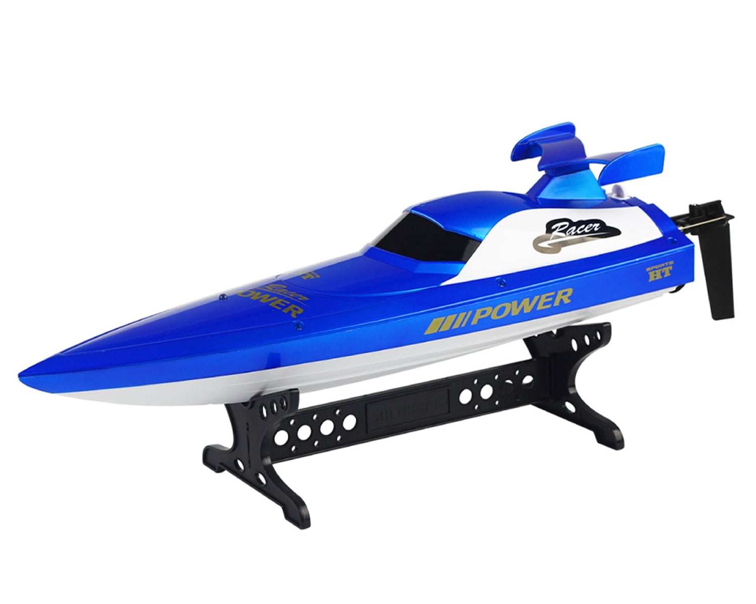 POCO DIVO RC Racing Boat 20mph Power Racer 2.4Ghz High Speed Yacht - Blue