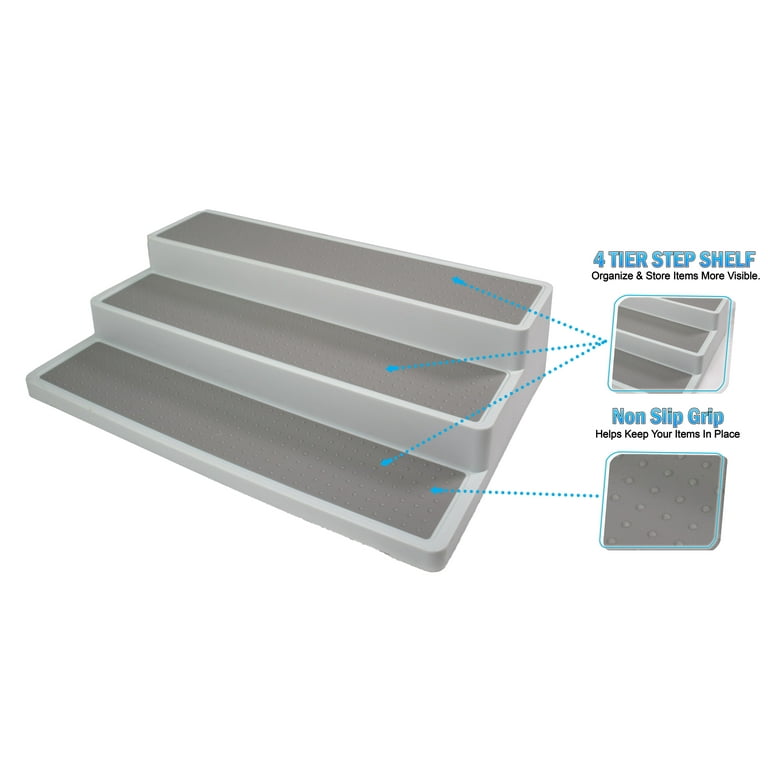 Stair step shelf organizer clearance