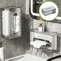 Limited Time Deal karymi Tissue Box Household Living Room Coffee Table Drawer Box Transparent Restaurant Drawer Box Bathroom Wall Mounted Non Perforated Tissue Box Gifts for Women Gifts for Men