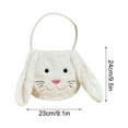 thumbnail image 4 of Easter Egg Hunting Basket, Plush Easter Bunny Basket, Long Ear Easter Buckets, Bunny Rabbit Easter Tote Bags for Easter Decorations Candy Gifts Storage, Personalized Egg Hunting Easter Bags, 4 of 6