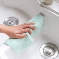 thumbnail image 6 of 12 Pack Kitchen Cloth Dish Towels, Premium Dishcloths, Super Absorbent Coral Velvet Dishtowels, Nonstick Oil Washable Fast Drying (Green-Grey), 6 of 9
