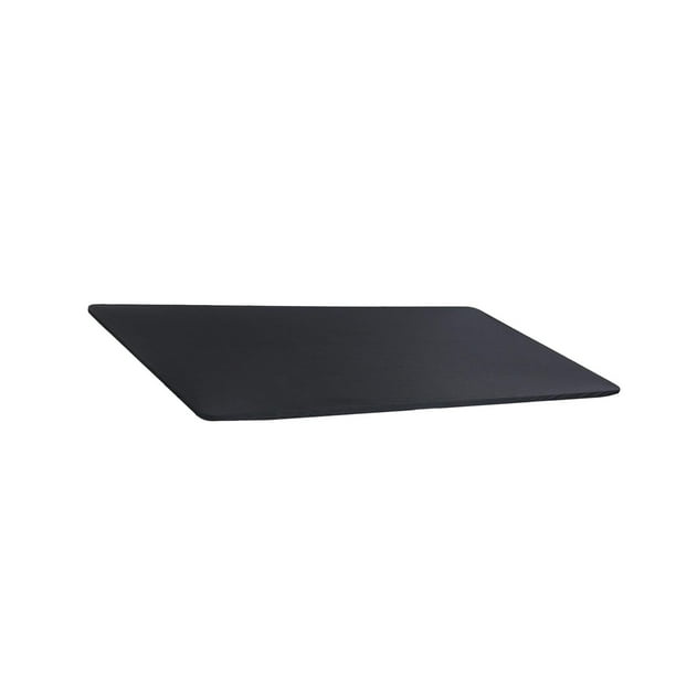 Funda elástica para mesa de patio de 1,2 m, de poliéster, rectangular, lavable y ajustable. negro