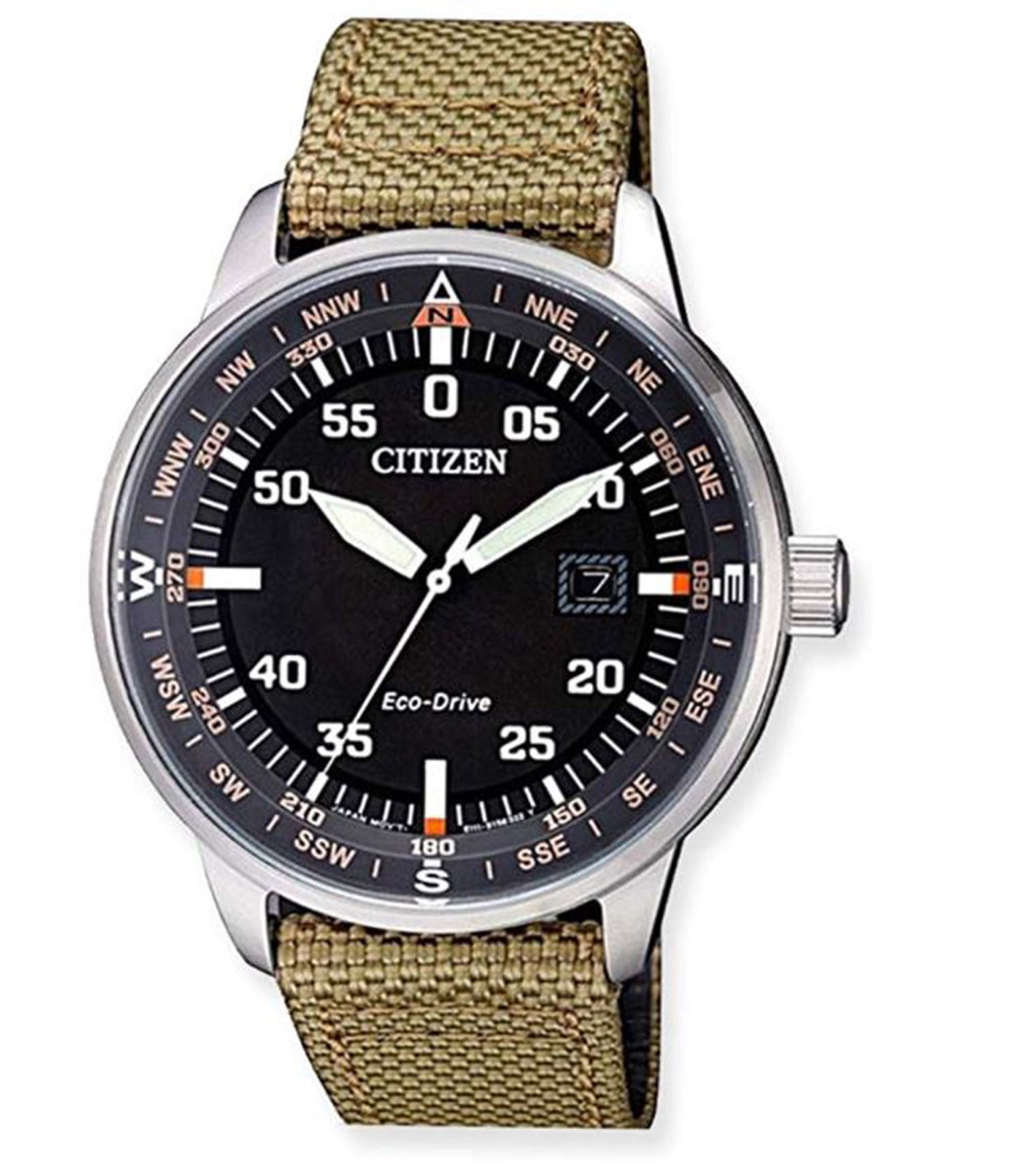CITIZEN - Citizen Men's Eco-Drive Green Nylon Strap Watch - Walmart.com - Walmart.com