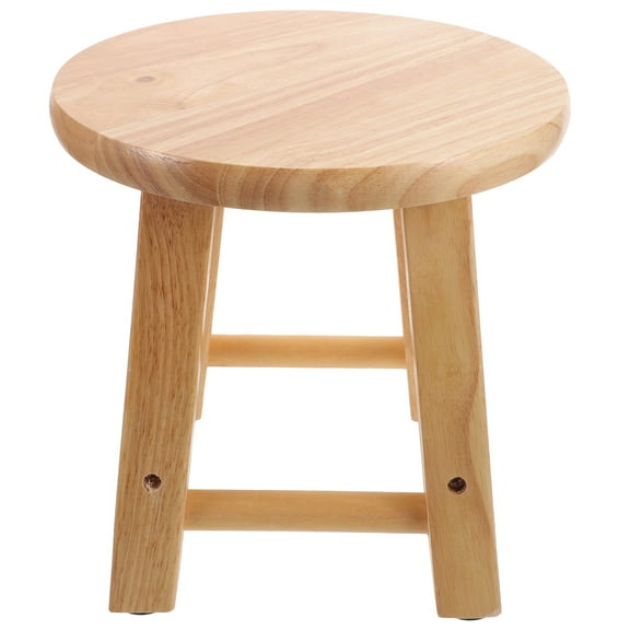 CATIEBYE 1Pcs Wood Step Stool for Adults Simple Design Shoe Changing Stool for Home and Office