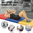 thumbnail image 3 of NiamVelo 6'x2'x1.5" Gymnastics Mat Folding Tumbling Mats 3-Fold Gymnastics Equipment PU Leather Exercise Mat Yoga Mat with Carrying Handles for Home Workout Outdoor, CM, 3 of 9