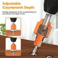 thumbnail image 3 of 8mm Heavy Duty Countersunk Drill Puncher Bit Set Portable Edge Banding Punching Handheld Metal Punching Tool, 3 of 8