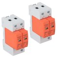 thumbnail image 4 of Protector Arrester Device, Rail Installation Voltage PC Flame Retardant 2.0kV AC SPD Surge Protective Devices 2Pcs  For Home For House For Electrical Appliances 20kA Imaximum,40kA, 4 of 8