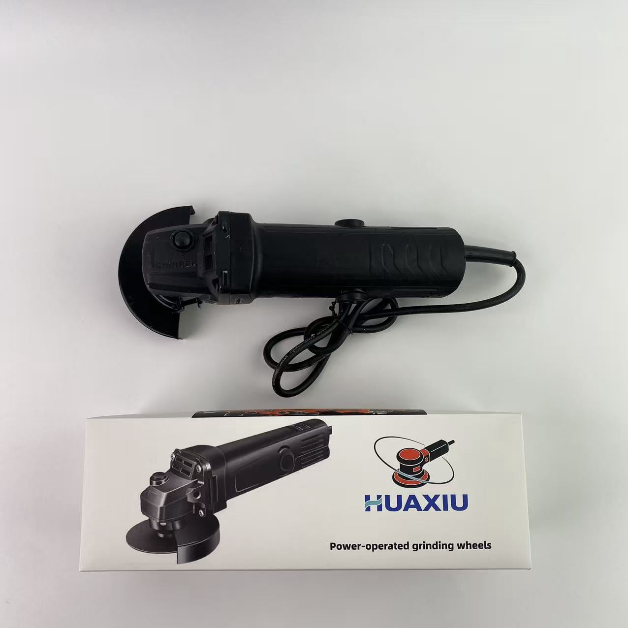 HUAXIU Power-operated grinding wheels ,Variable-Speed Angle Grinder with Paddle Switch, Black