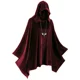 thumbnail image 2 of Capa medieval renacentista de Halloween, abrigos, disfraces de cosplay, capa de gamuza de ciervo para mujer, con capucha vintage, para carnaval, fiesta, 2 of 4