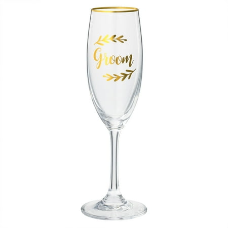 

MICHAELS Gold Groom Toasting Flute by Celebrate It™