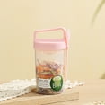 thumbnail image 2 of Reusable Overnight Oats Container with Lid and Spoon Leakproof Bpa-free Portable Breakfast Cup for Yogurt Cereal On-the-go Meals, Ukhbmc | Pink, 2 of 7