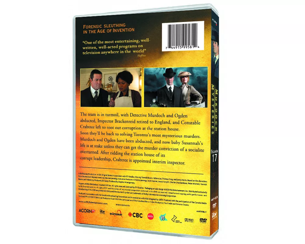 Murdoch Mysteries TV Show - Complete Season 17 (DVD, 5-Disc