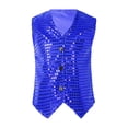 thumbnail image 1 of AWZXDE Glitter Sequin Vest Top For Boys Performance Stage Show Party Celebration Shiny Apparel Cute Tops, 1 of 4