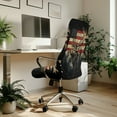 thumbnail image 3 of Renewold Deer American Flag Retro Office Chair Cover Universal Stretch Desk Chair Cover with Elastic Bottom Removable for Armrest Chairs Home Office Decor, S, 3 of 7