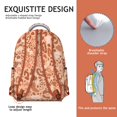thumbnail image 5 of Leopard Print Backpack for School,Cute School Bag,Schoolbag with Adjustable Shoulder Straps & Padded Back,15.3"x11"x7.1".﻿, 5 of 6