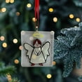 thumbnail image 2 of Carte de Noël en Verre Fusionné Fait Main et Décoration, 2 of 4