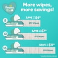 thumbnail image 4 of Pampers Aqua Pure Baby Wipes Unscented, 99% Water, 6 Pack, 336 Total Count (Select for More Options), 4 of 11