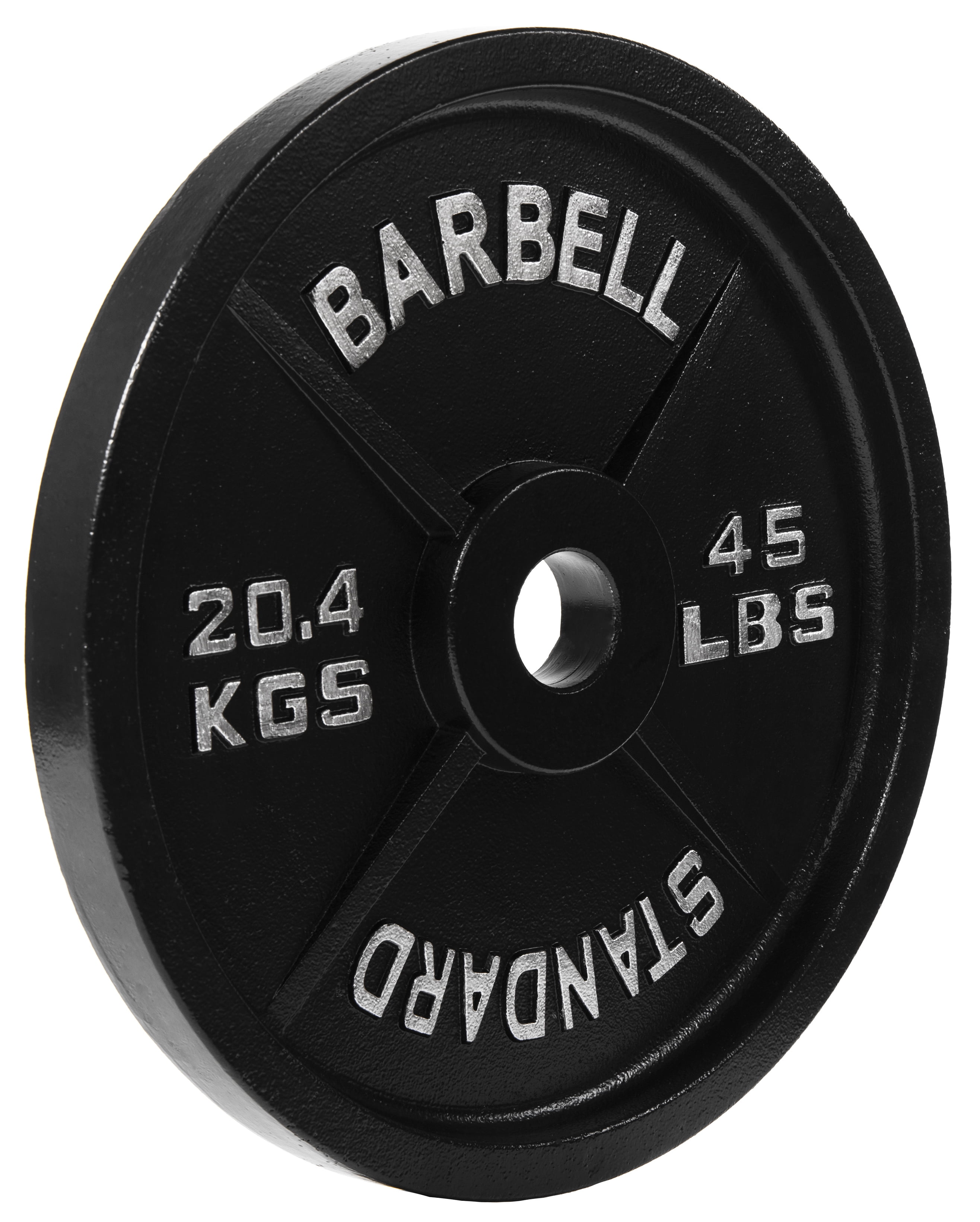 Gianna 2-Inch Olympic Cast Iron Weight Plate for Strength Training & Powerlifting, Durable Gym Weights, 45LBS, 1-Pack