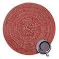 thumbnail image 1 of Round Weave Placemat Cotton Thread Thicker Cloth Dining Table Round weave placemat Table Mat Disc Pads Bowl Pad Coasters, 1 of 5