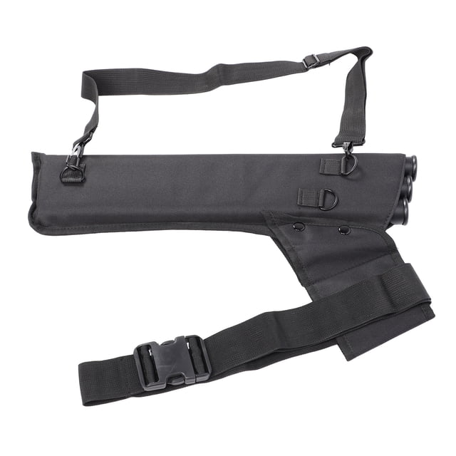 3 Tube Quiver, Portable Large Capacity Archery Quiver Holder for Compound Recurve Bow Practice Black