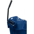 thumbnail image 3 of Carlisle 8690414 Blue 35 Quart Mop Bucket with Side Press Wringer, 3 of 8