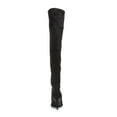 thumbnail image 2 of AQUA Womens Black Comfort Lola Pointed Toe Stiletto Zip-Up Dress Boots Shoes 7 M, 2 of 4