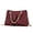 Burgundy, variant on Marvila Minimalist Vegan Leather Chain Ruched Shoulder Bag by Mia K