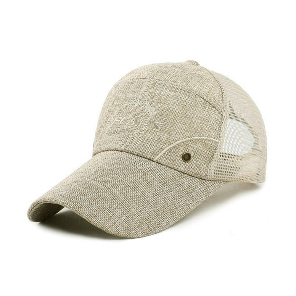 Breathable Snapback Baseball Golf Caps Hats for Men, Long Bill Anti UV