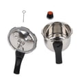 thumbnail image 2 of Pressure Cooker, 304 Stainless Steel Kitchen Pressure Cooker with Non Stick Coating, Rapid Cooking Safe Explosion Proof Small Cooking Pot Compatible with Gas Stove Induction Cooker, 2 of 7