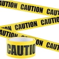 thumbnail image 1 of Cinta de advertencia amarilla 'CAUTION' (25 m * 4,8 cm), cinta adhesiva de barrera de advertencia, fuente negra en negrita, máxima legibilidad del texto, adecuada para lugares de trabajo y áreas peli, 1 of 5