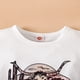 thumbnail image 4 of Gibobby Conjunto de sudadera y pantalón para niños Conjunto de ropa de verano para niñas pequeñas con estampado de y letras de manga corta, 2 uds.(Blanco, 8-9 Años), 4 of 5