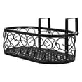 thumbnail image 2 of Miangastore Balcony Railing Hanging Flower Pot Rack Metal Plant Holder For Outdoor Elegant Rack For Patio Decorative Hanging Flowerpot Holder, 2 of 8