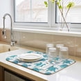 Coastal Sea Turtle Dish Drying Mat for Kitchen Counter,Nautical ...