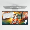 thumbnail image 4 of Hello Fall Exotic Shorthair Football Welcome Autumn with Leaves Pumpkins Desk Mat Full Keyboard Mouse Pad Cat Lover Kitten Owner Gifts Large Mousepad - 00012, 4 of 5