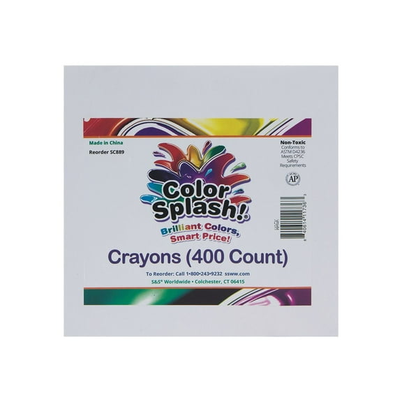 Color Splash! PlusPack - Crayon - assorted colors (pack of 400)