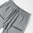 thumbnail image 5 of Men's Active Fleece Cargo Jogger Pants Gray M, 5 of 5